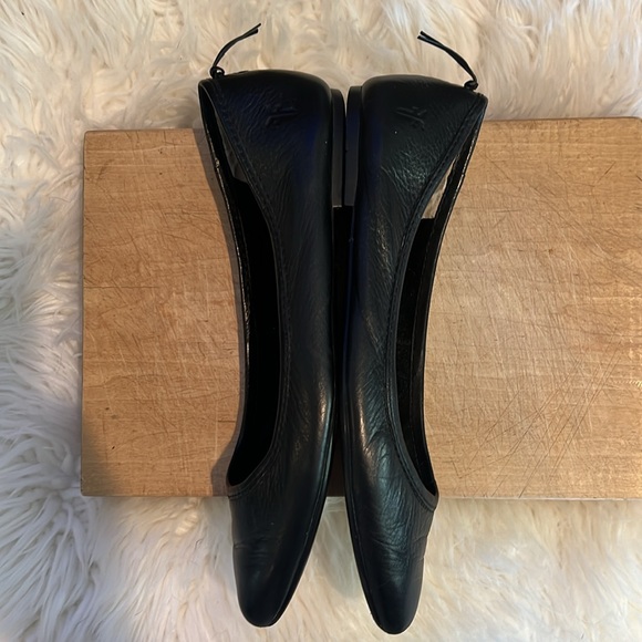 Frye Pointed Toe Leather Ballet Flats - Picture 5 of 9